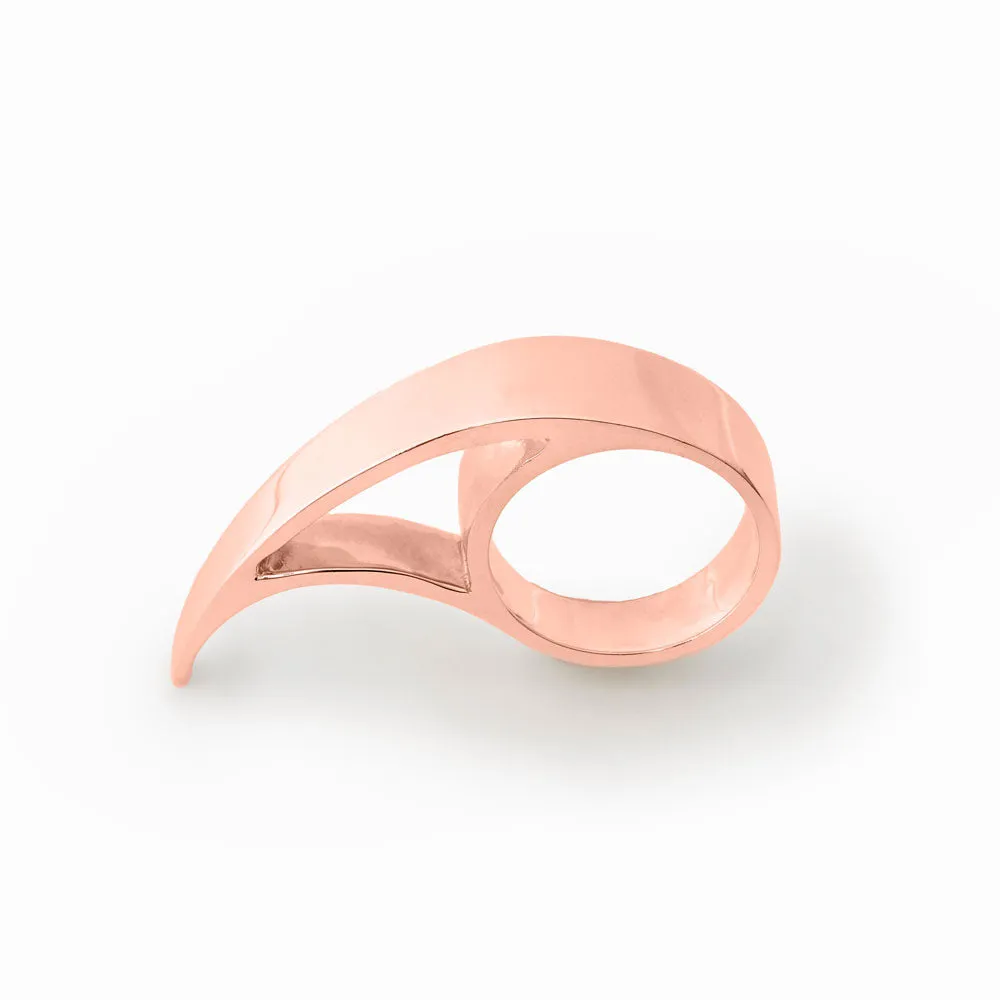 Rose Gold Tsunami Ring