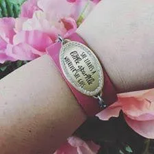 She leaves a little SPARKLE wherever she goes | Bracelets and pillows.