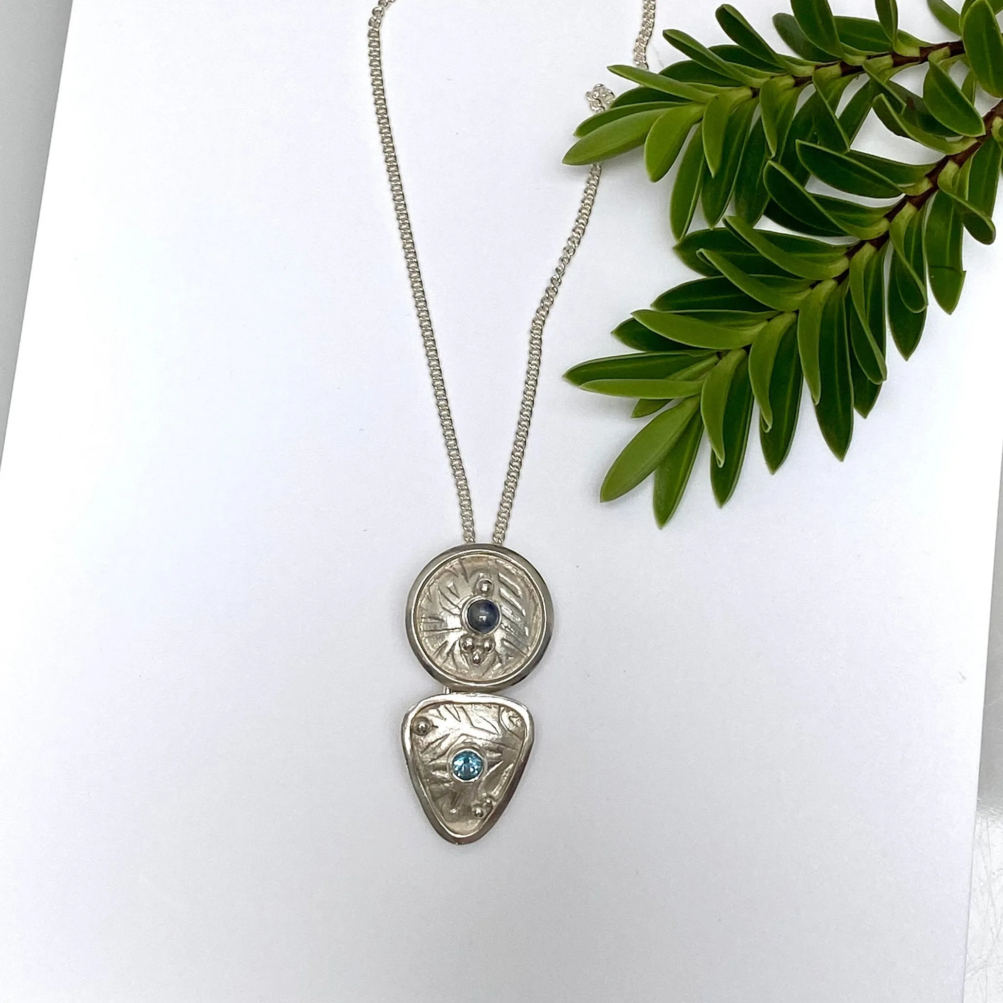 Silver Celtic Shield Necklace, Boudicca Warrior Necklace