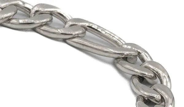 Silver Figaro Bracelet