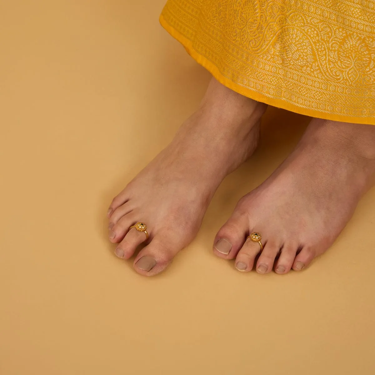 Silver Temple Toe Ring 165683