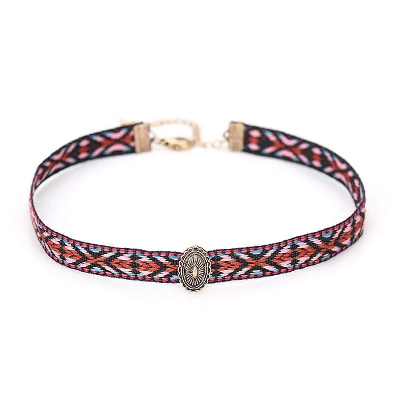 Southwestern Suede Choker Set