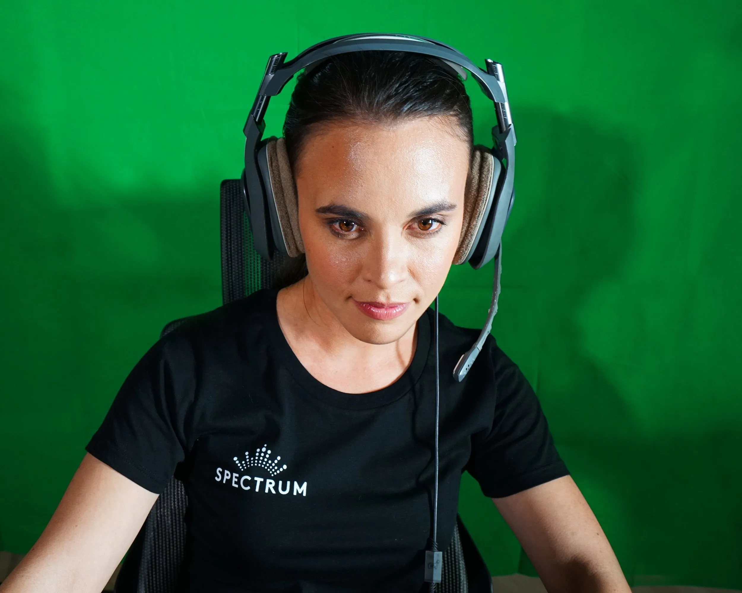 Spectrum Chroma Key Green Screen Pro Gaming 18" Ring Light Setup