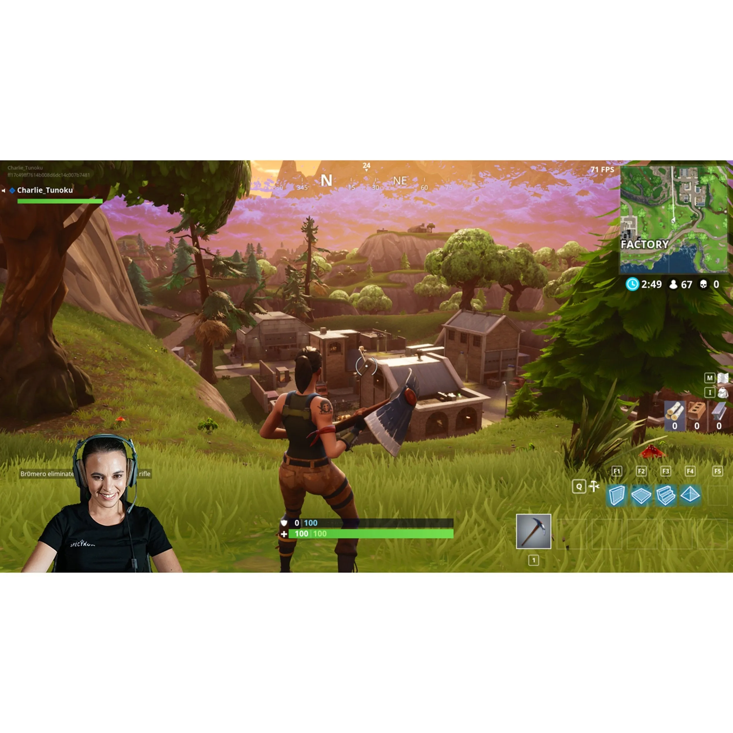 Spectrum Chroma Key Green Screen Pro Gaming 18" Ring Light Setup