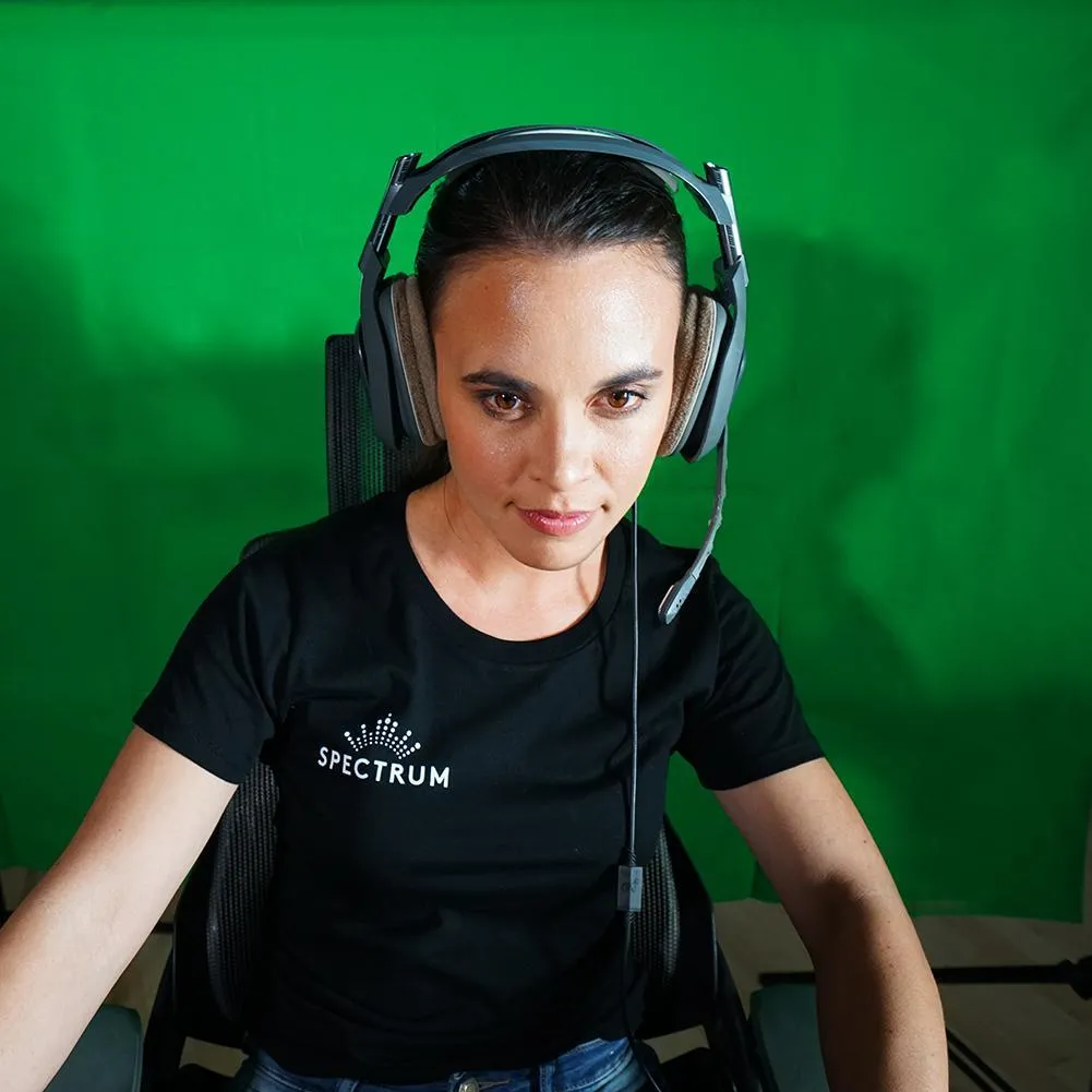 Spectrum Chroma Key Green Screen Pro Gaming 18" Ring Light Setup