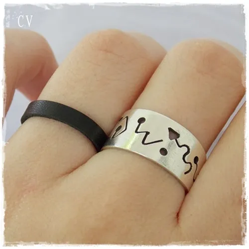 Stackable Dainty Leather Ring