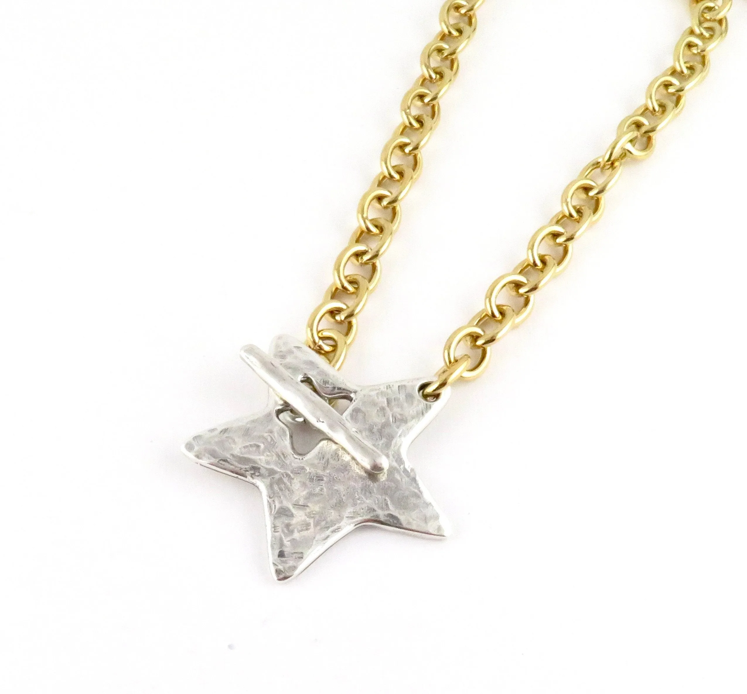 'Star in Front' Necklace - Mixed Metals