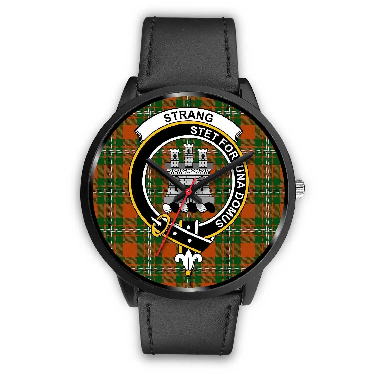 Strang Clan Badge Tartan Black Watch