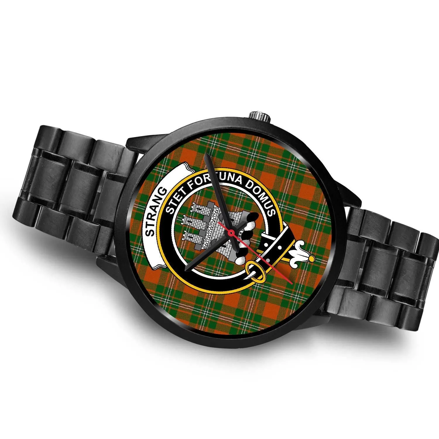 Strang Clan Badge Tartan Black Watch