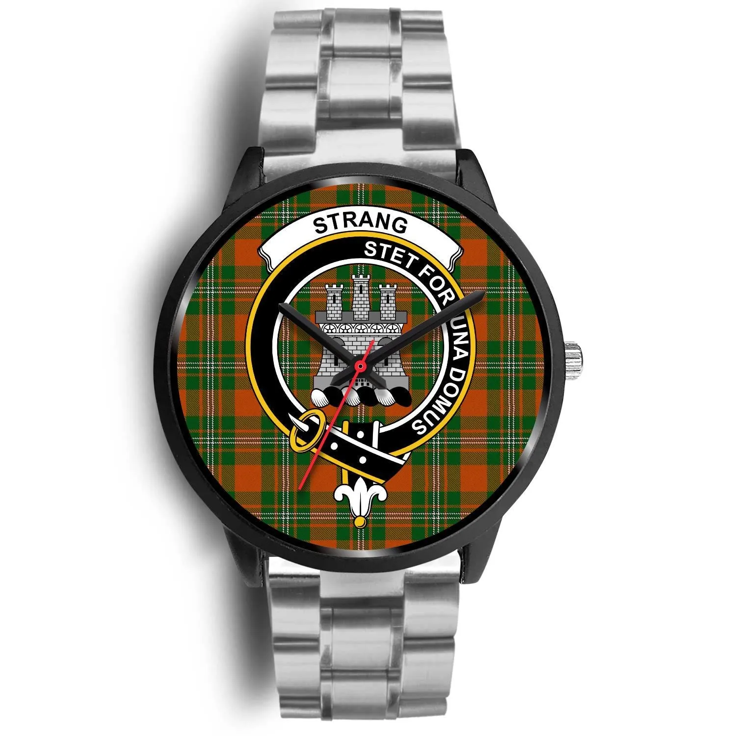 Strang Clan Badge Tartan Black Watch