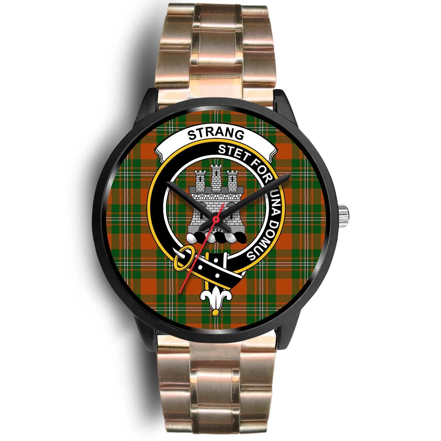 Strang Clan Badge Tartan Black Watch
