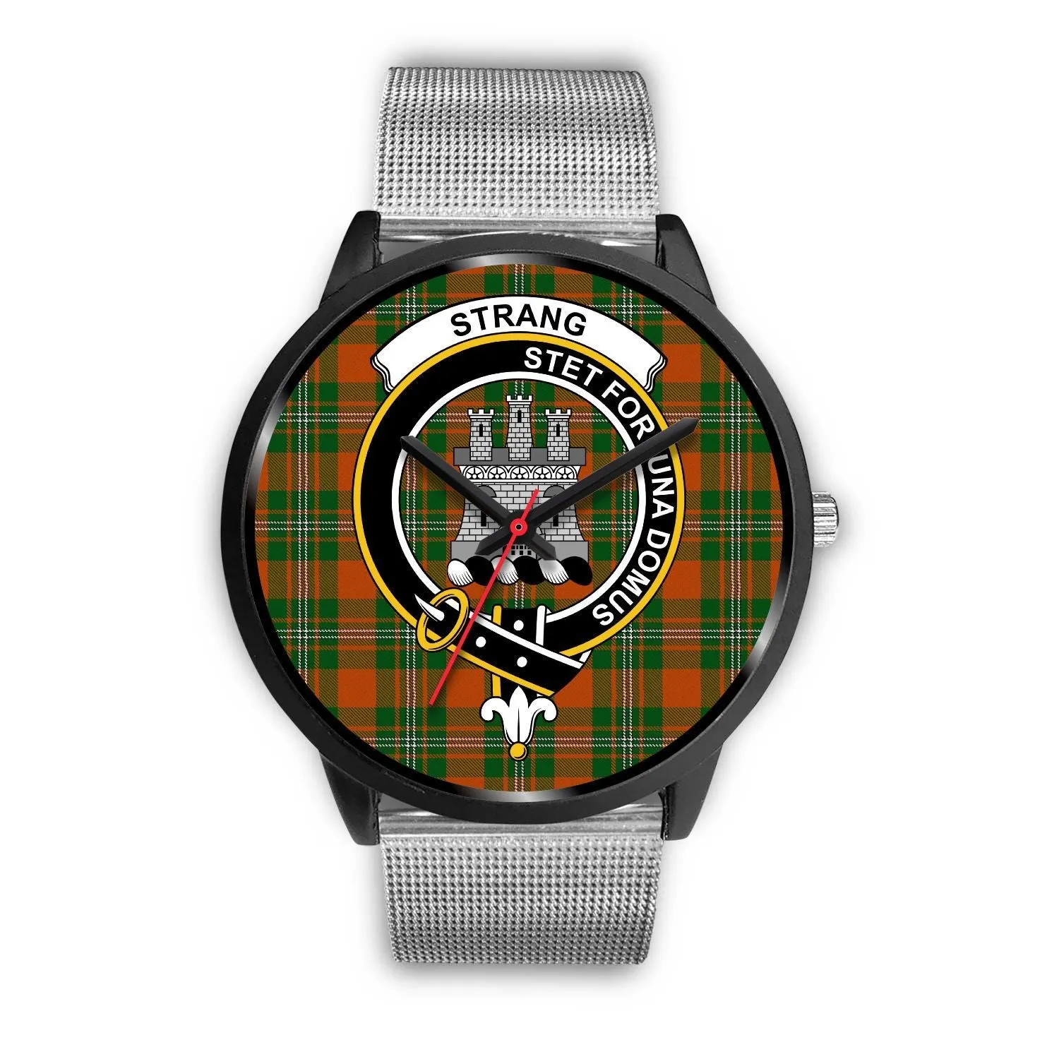 Strang Clan Badge Tartan Black Watch