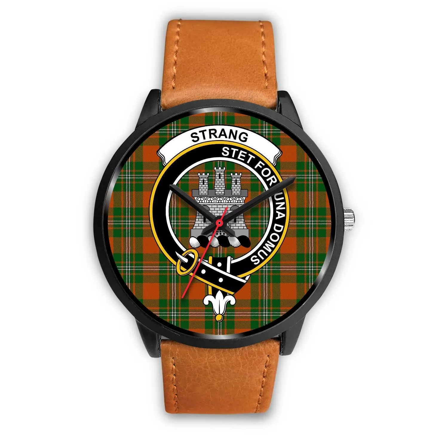 Strang Clan Badge Tartan Black Watch