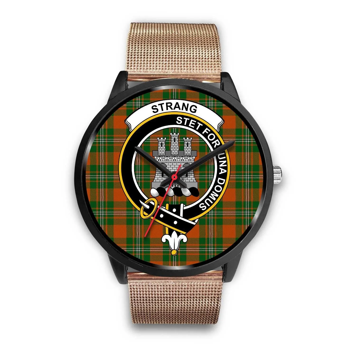 Strang Clan Badge Tartan Black Watch