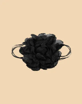 Structured flower choker