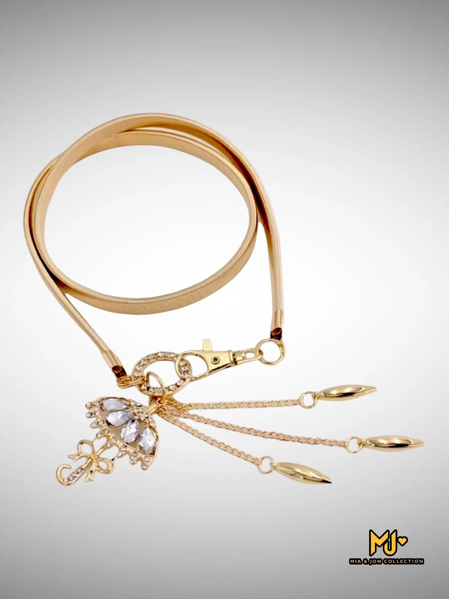 Umbrella Charm Metal Belt