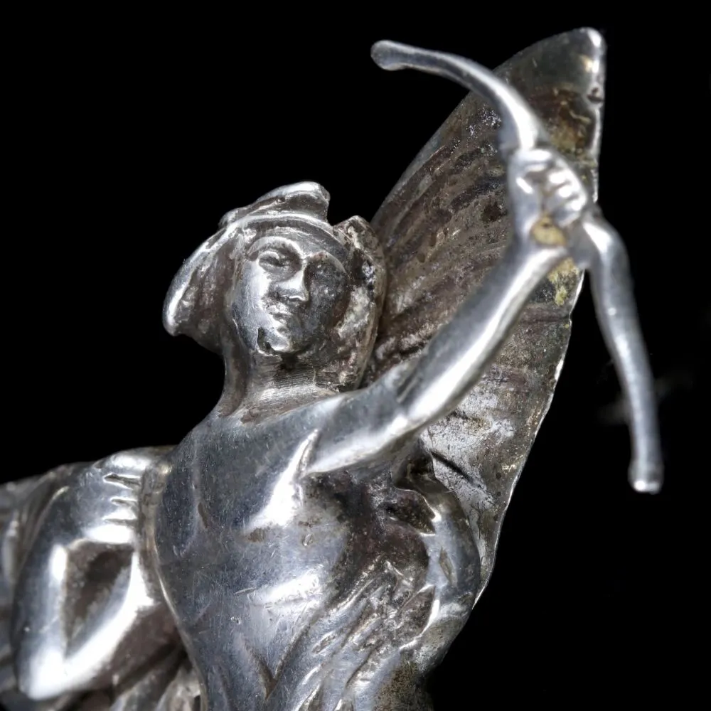 Vintage Sterling Silver Eros Brooch Dated 1948