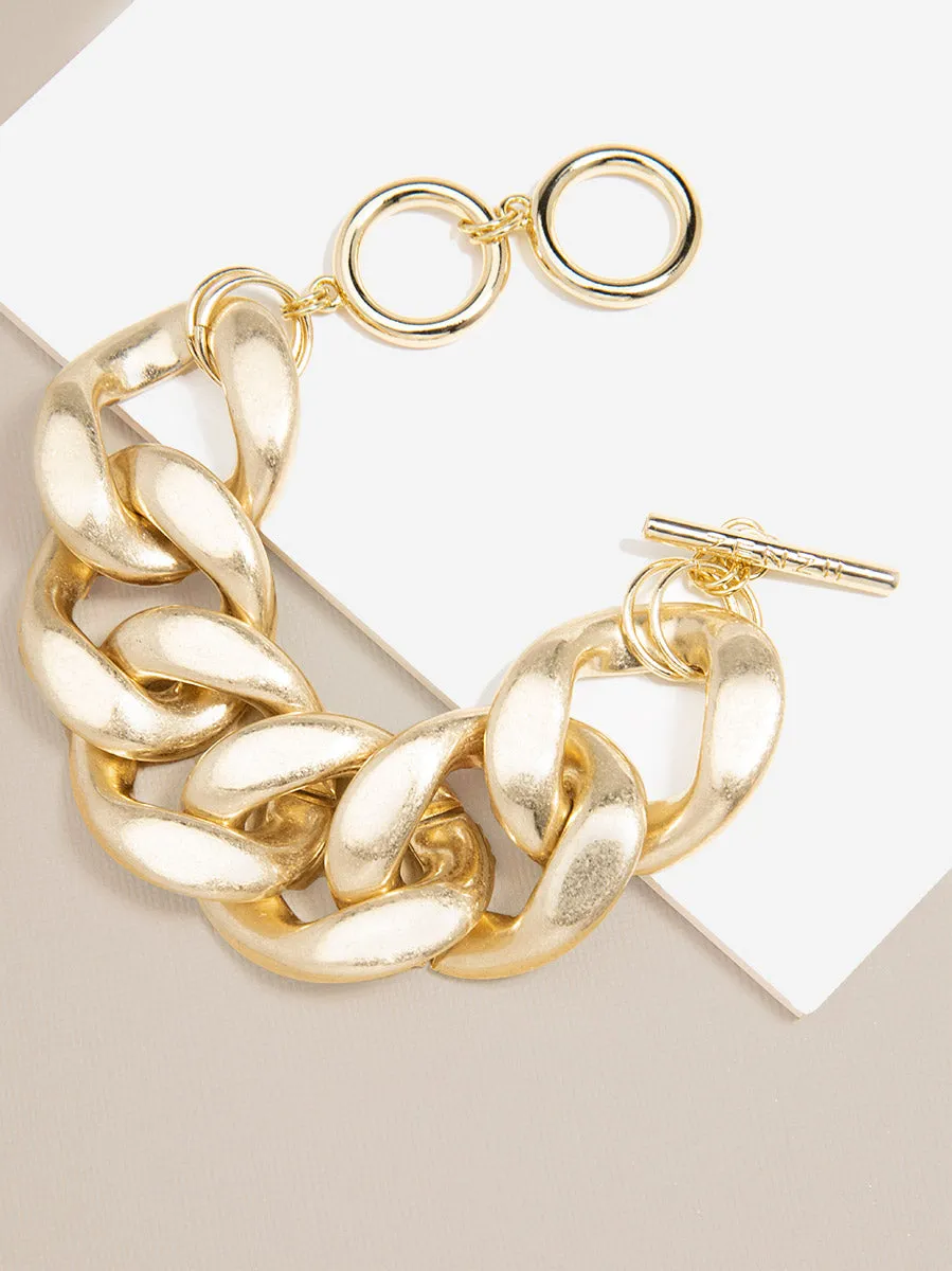 Zenzii Chunky Burnished Chain Bracelet